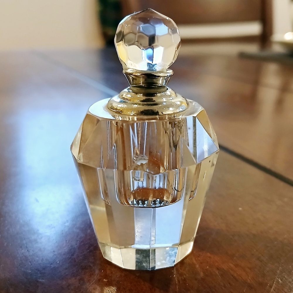 Vintage Mini Crystal Perfume Bottle